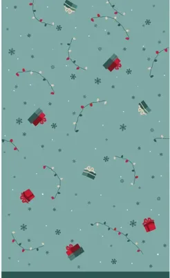 Duni dunicel tafelkleed jolly journey 138x220cm groen 1 stuks