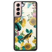 Samsung Galaxy S21 glazen hardcase - Sunflowers - thumbnail