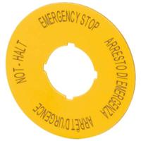 Eaton M22-XBK11 Markeringsplaatje (Ø x h) 60 mm x 60 mm NOT-HALT (de, en, fr, it) Geel 1 stuk(s) - thumbnail
