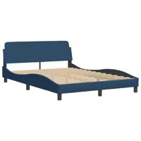 Bed met matras "Dover" stof blauw 140x190 cm - thumbnail