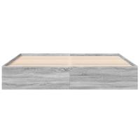 Bedframe bewerkt hout grijs sonoma eikenkleurig 200x200 cm - thumbnail