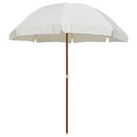 Parasol met stalen paal 240 cm zandkleurig - thumbnail