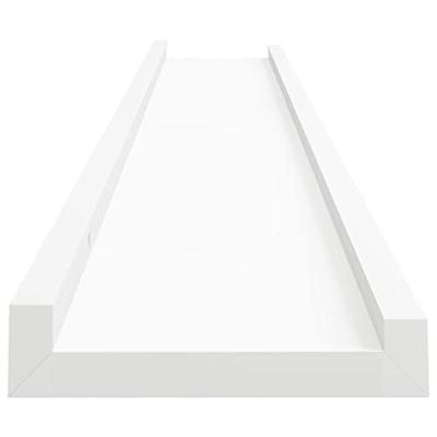 VidaXL Fotoplanken 2 st 80x9x3 cm mdf wit