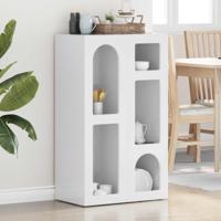 Dressoir Hoogglans wit 59 x 35 x 100,5 cm Bewerkt hout - thumbnail