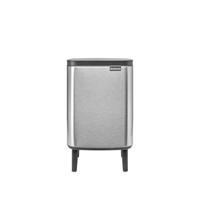 Brabantia Bo hi afvalemmer 7 liter met kunststof binnenemmer matt steel fingerprint proof - thumbnail