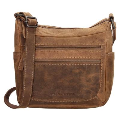 Hide & Stitches idaho schoudertas-Brown