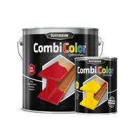 Rust-Oleum Combicolor metaalverf zwart mat 0.75ltr - thumbnail