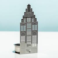 Grachtenpand Waxinelichthouder - Trapgevel - thumbnail