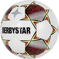 Derbystar Classic S-Light II Voetbal 4 x 3 Vlakken Maat 5 Wit Rood Geel - thumbnail