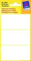 Etiket Avery Zweckform 3081 76x39mm wit 18 etiketten | 10 stuks - thumbnail