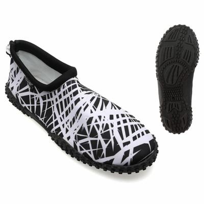 Slippers Lines Wit/Zwart Schoenmaat 45
