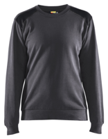 Blåkläder Sweatshirt bicolour Dames 34081158 | Medium Grijs/Zwart | Maat XS - 7330509814628 - thumbnail