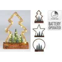 Kerstfiguur Jute 30led Warm Wit - thumbnail