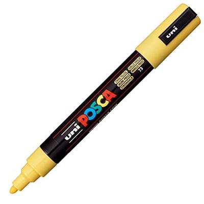 Uni-Posca Posca marker, afm pc-5m, lijndikte 2,5 mm, medium, straw yellow, 1 stuk