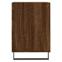 Tv-meubel 100x35x55 cm bewerkt hout bruin eikenkleur - thumbnail