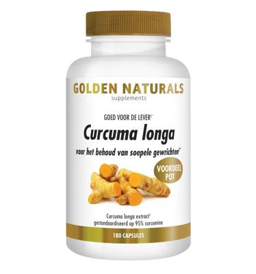 Golden Naturals Curcuma longa 180 Vegetarische capsules