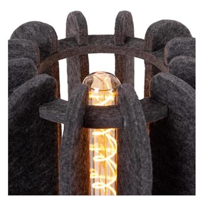 Lucide RAFAL - Tafellamp - Ø 23 cm - 1xE27 - Grijs