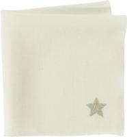 Sander Sander linnen servet Star 45x45 Offwhite - thumbnail