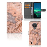 Nokia 1.4 | Bookcase | Marmer Oranje - thumbnail