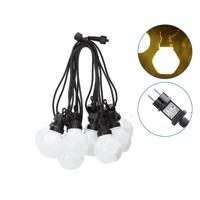 LED String Light 8m - 10 Milky LEDs - 3000K Warm wit - IP44 Waterdicht - Lichtsnoer buiten - thumbnail