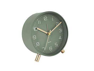 Karlsson wekker Lofty metaal D. 11cm (Kleur: groen)