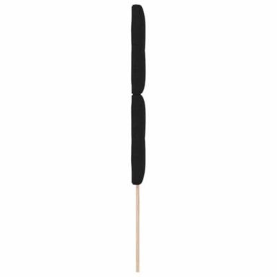 Hoofdbord met LED met LED -striplichten met hoofdeinde Zwart 100 cm Stof