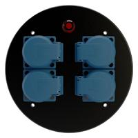 Schill KOMB MD4 Frontplaat met 4x Schuko voor haspel - thumbnail