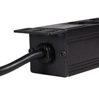 LogiLink PDU9C03 19 inch Stekkerdoos voor patchkast 1 HE Geaarde contactdoos Zwart - thumbnail