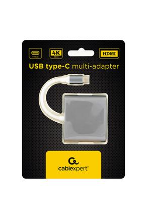 Gembird A-CM-HDMIF-02-SG USB grafische adapter 3840 x 2160 Pixels Grijs - thumbnail