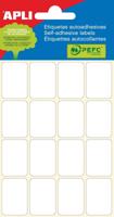 Apli witte etiketten ft 19 x 27 mm (b x h), 96 stuks, 16 per blad (2675) - thumbnail