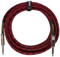 Ernie Ball 6396 braided instrument cable rood 5.5 m - thumbnail
