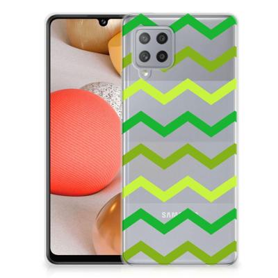 Samsung Galaxy A42 | TPU bumper | Zigzag Groen