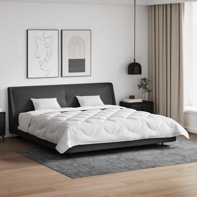 VidaXL Dekbed met kussens met kussen 3 pcs wit microvezel