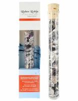 Noodwater L-formaat Aqua Gems Edelsteenwand met Amethist Bergkristal Obsidiaan Rhodoniet - thumbnail