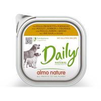Almo Nature Daily met kip, ham en kaas natvoer hond 9 x 300 g - thumbnail