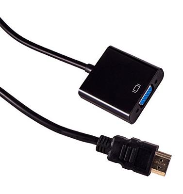 Gembird A-HDMI-VGA-04 video kabel adapter 0,15 m VGA (D-Sub) HDMI Type A (Standaard) Zwart - thumbnail