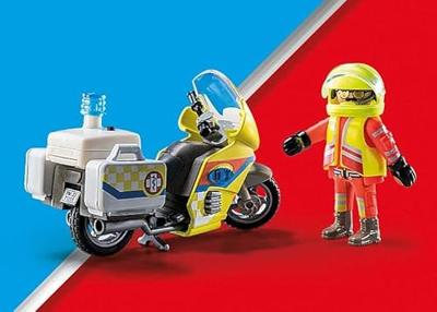 Playmobil City Life 71205 Motorfiets voor noodarts met knipperlicht - thumbnail