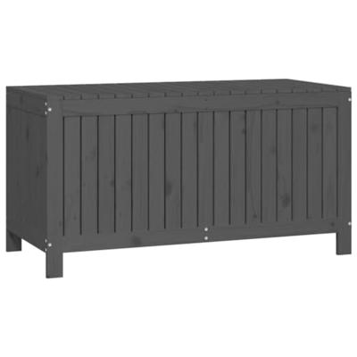Tuinbox 121x55x64 cm massief grenenhout grijs