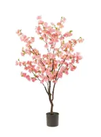 Kunstplant Kersenbloesem Boom Roze - 135cm - thumbnail