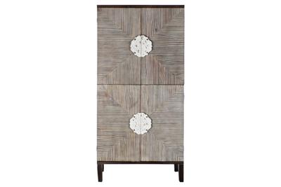 Kast DKD Home Decor MB-179372 Donkerbruin Lichtbruin Spar Hout MDF 86 x 41 x 181 cm