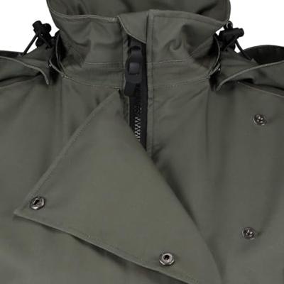 AGU Trench Coat Long Regenjas Urban Outdoor Dames - Groen - M - Waterdicht