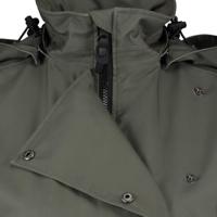 AGU Trench Coat Long Regenjas Urban Outdoor Dames - Groen - S - Waterdicht - thumbnail
