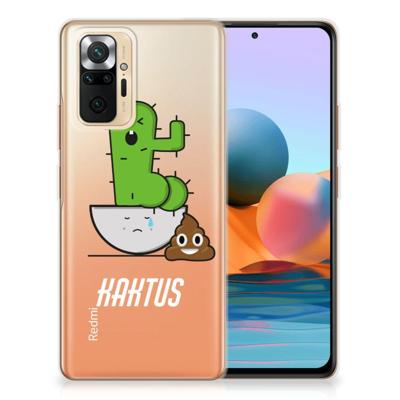 Xiaomi Redmi Note 10 Pro Telefoonhoesje met Naam Cactus Poo