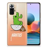 Xiaomi Redmi Note 10 Pro Telefoonhoesje met Naam Cactus Poo - thumbnail