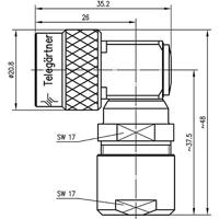 Telegärtner 100023971 100023971 N-connector Stekker, haaks 50 Ω 1 stuk(s) - thumbnail