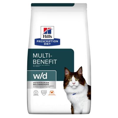 HILL'S PRESCRIPTION DIET Multi-Benefit Feline w/d Droog kattenvoer Kip 3 kg
