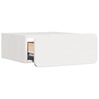Wandbevestigde nachttafel met lade 2 pcs Wit 39 x 34 x 16.5 cm - thumbnail