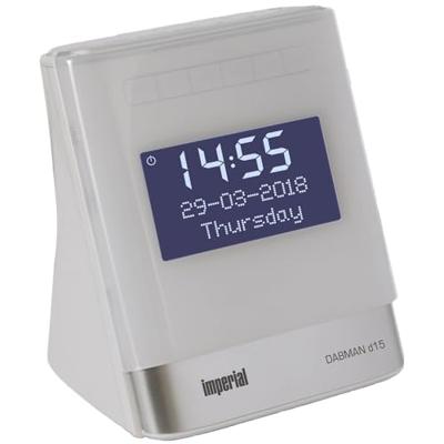 Imperial DABMAN d15 Radiowekker (DAB+, FM, 2 wektijden, dimbaar display, USB-oplaadaansluiting), wit