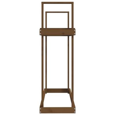 Haardhoutrek 110x35x108,5 cm massief grenenhout honingbruin Haardhoutrek 110x35x108,5 cm massief grenenhout honingbruin