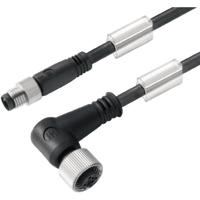 Weidmüller 1937951000 Sensor/actuator connector, geassembleerd M12 Aantal polen (sensoren): 3 Stekker, recht, Bus, recht 10.00 m 1 stuk(s) - thumbnail